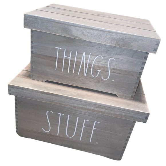 Rae Dunn Other - 🔥 NWT Rae Dunn Lidded Crates